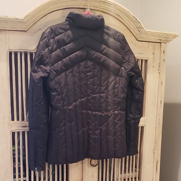 Kenneth Cole Reaction Black Down Fitted Puffer Jacket - Picture 8 of 10